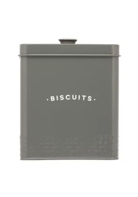 Artisan Street Biscuit Storage Can - Grey