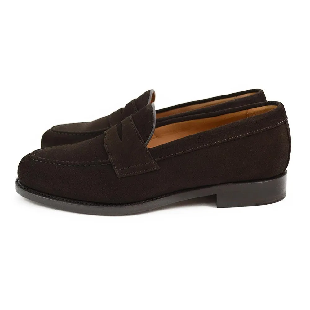 Berwick 1707 Penny Loafer (9628) - Dark Brown Suede