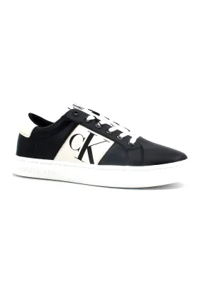 CALVIN KLEIN Classic Cupsole Monogram Sneaker Uomo Black Ivory YM0YM00569