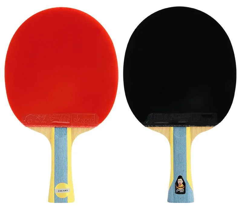 DHS H6002 Shakehand (FL) Racket Set