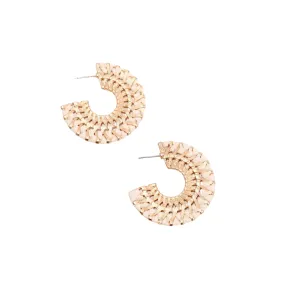 Driskell Woven Hoop Earrings - (four colors)