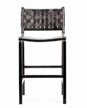 Flat and Woven Bar Stool - Black PRE ORDER