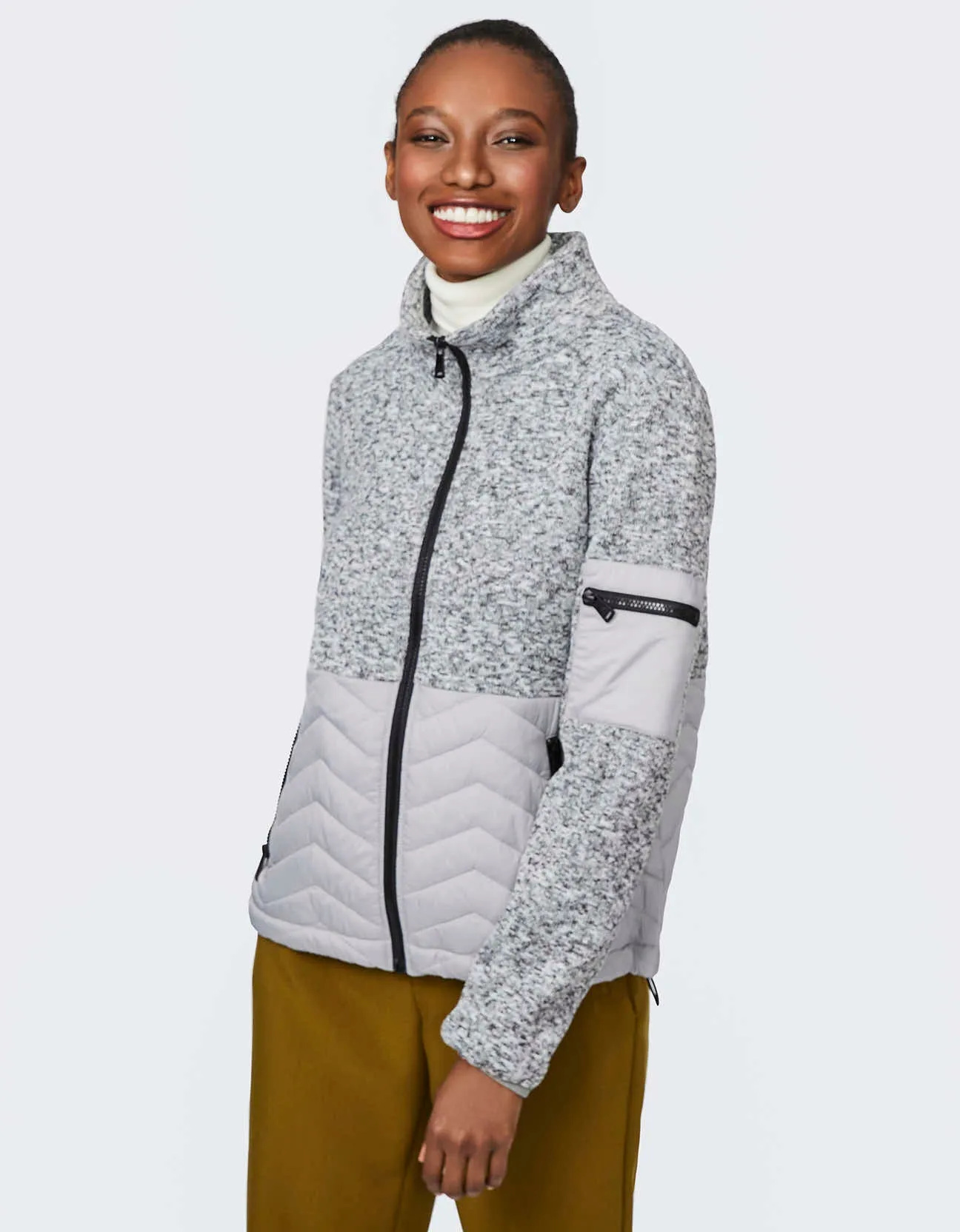 FLEECE PUFFER JACKET