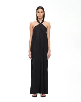 HALTER DRESS - BLACK