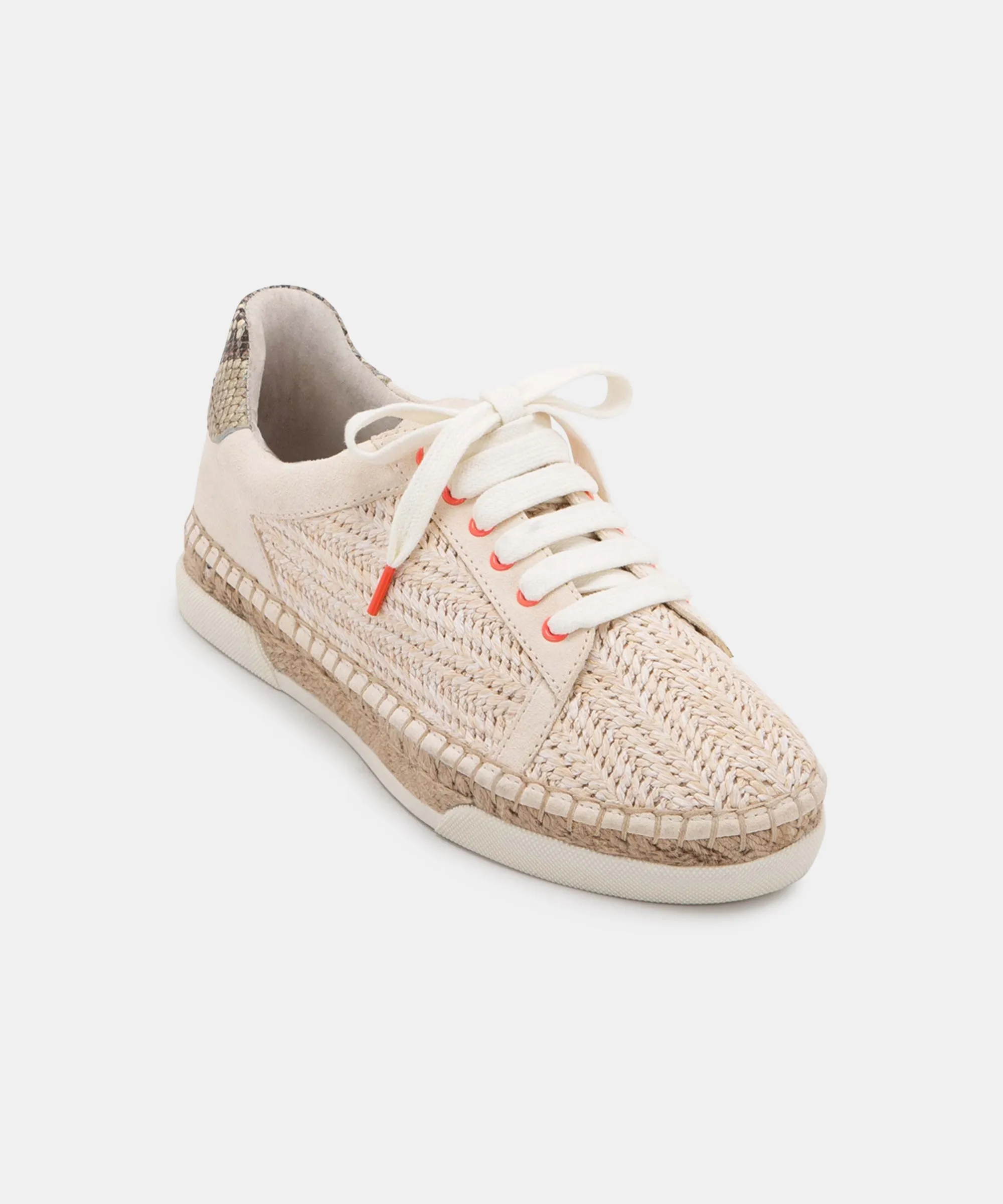 MADOX SNEAKERS IN IVORY RAFFIA - re:vita