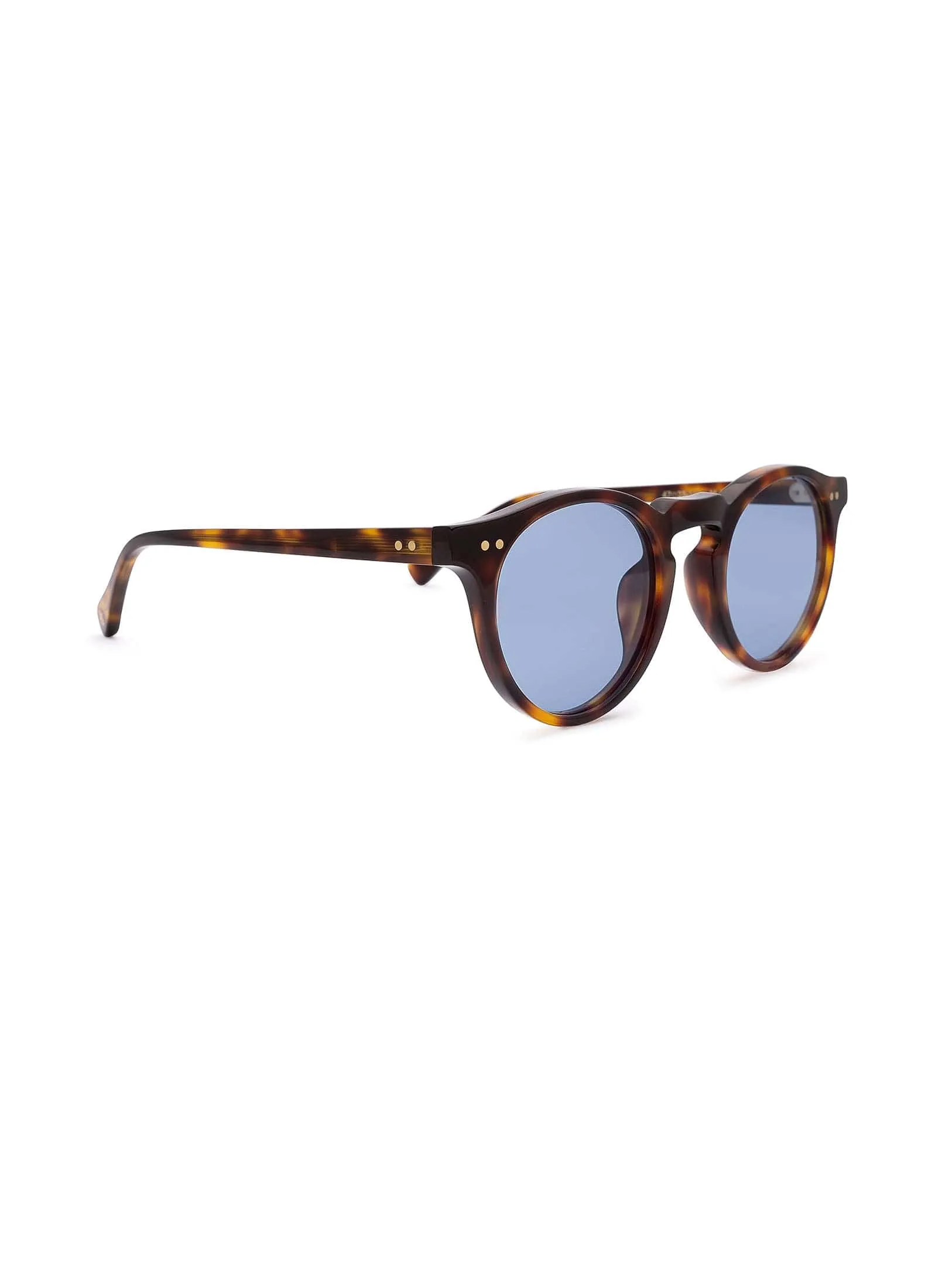 Malibu Sunglasses - Light Blue on Tortoise