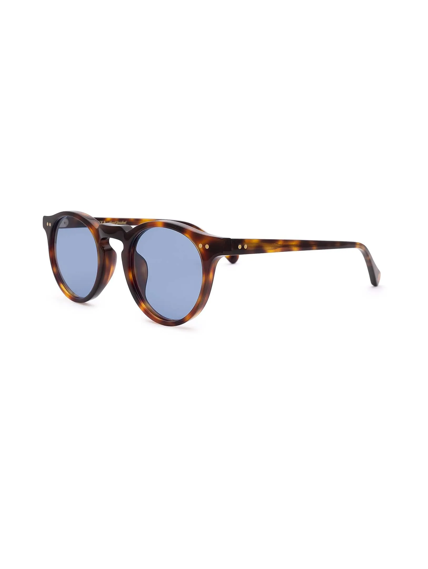 Malibu Sunglasses - Light Blue on Tortoise