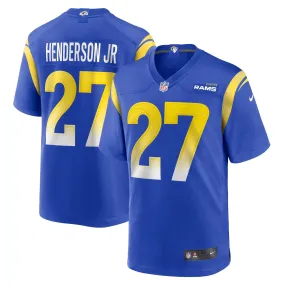 Men's Nike Darrell Henderson Jr. Royal Los Angeles Rams Game Jersey