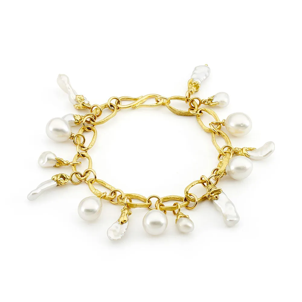 Pearl Charm Bracelet