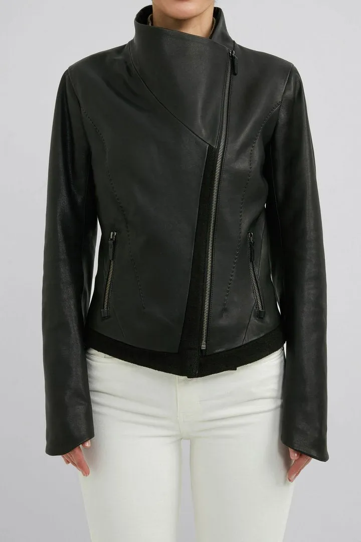 Sophie - Black Leather Jacket