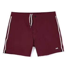 Sutro Swim Trunk in Berry