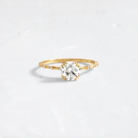 Threaded Ring with Upon a Star Band, 1.01ct. Round Cut