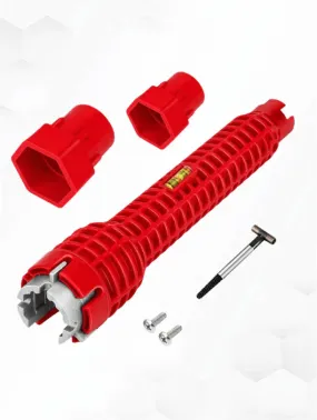 ToughHub Faucet Sink & Basin Wrench - Socket Red A - 8 in 1