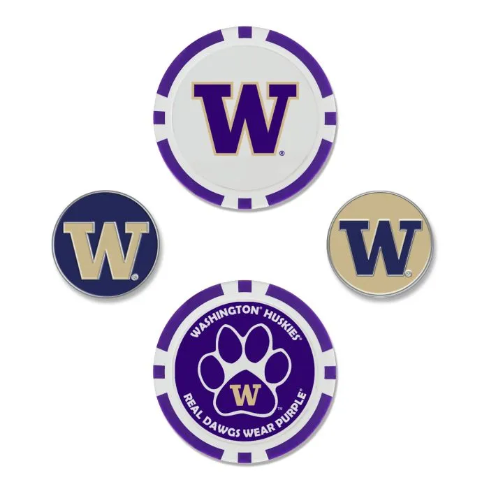 UW Golf Ball Marker Set of 4